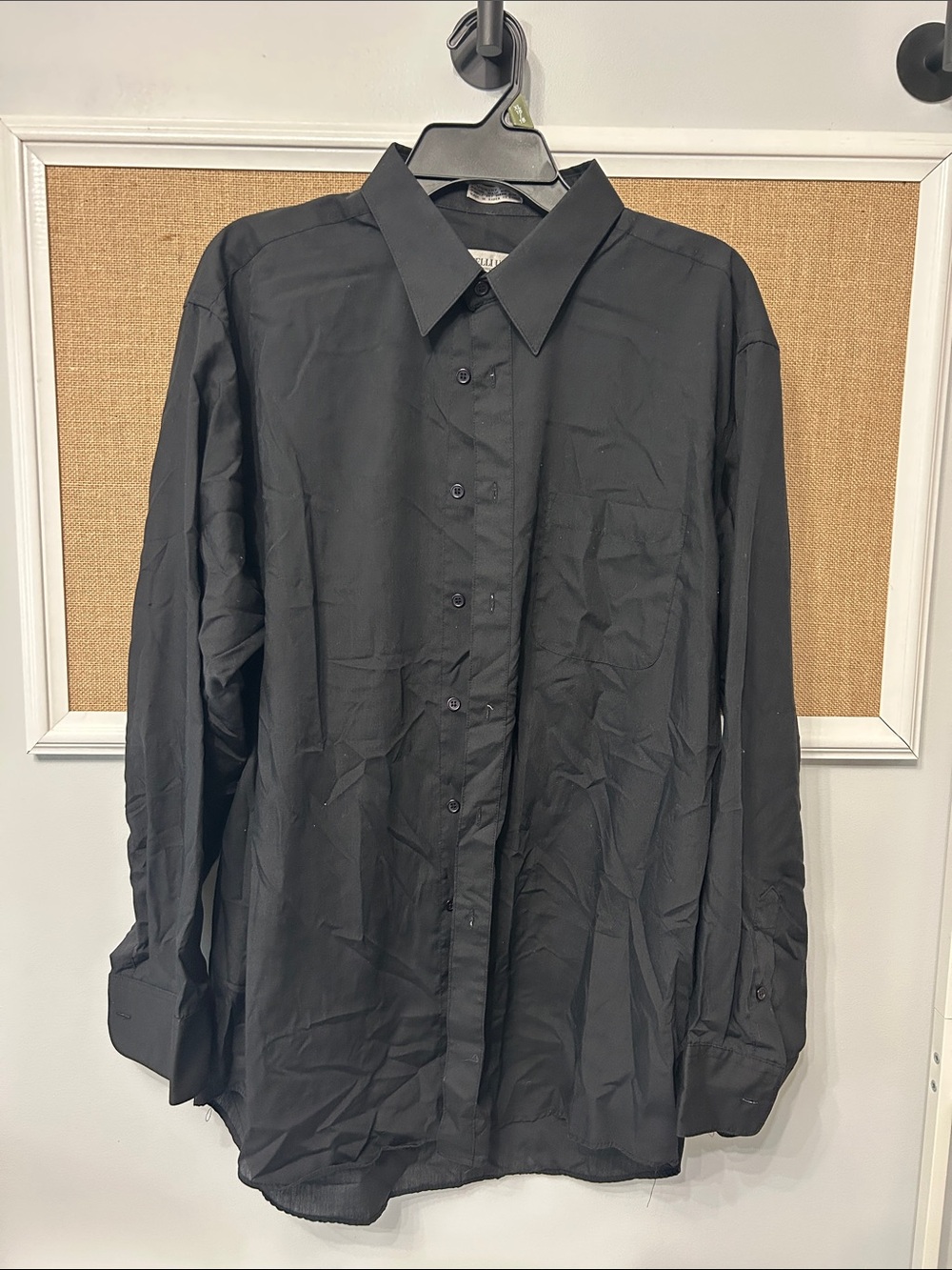 Source Unknown Black Men's Dress Shirt